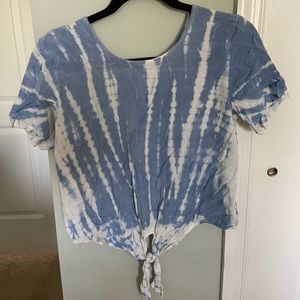 tiedye tie front top
